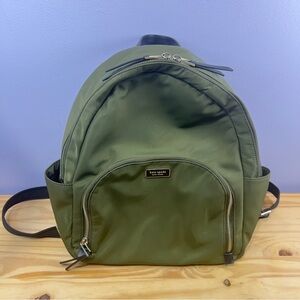 kate spade olive green backback